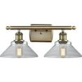 thumbnail image 1 of Innovations 516-2W-AB-G132-LED Orwell 2 Light Bath Vanity Light part of the Ballston Collection, Antique Brass, 1 of 1