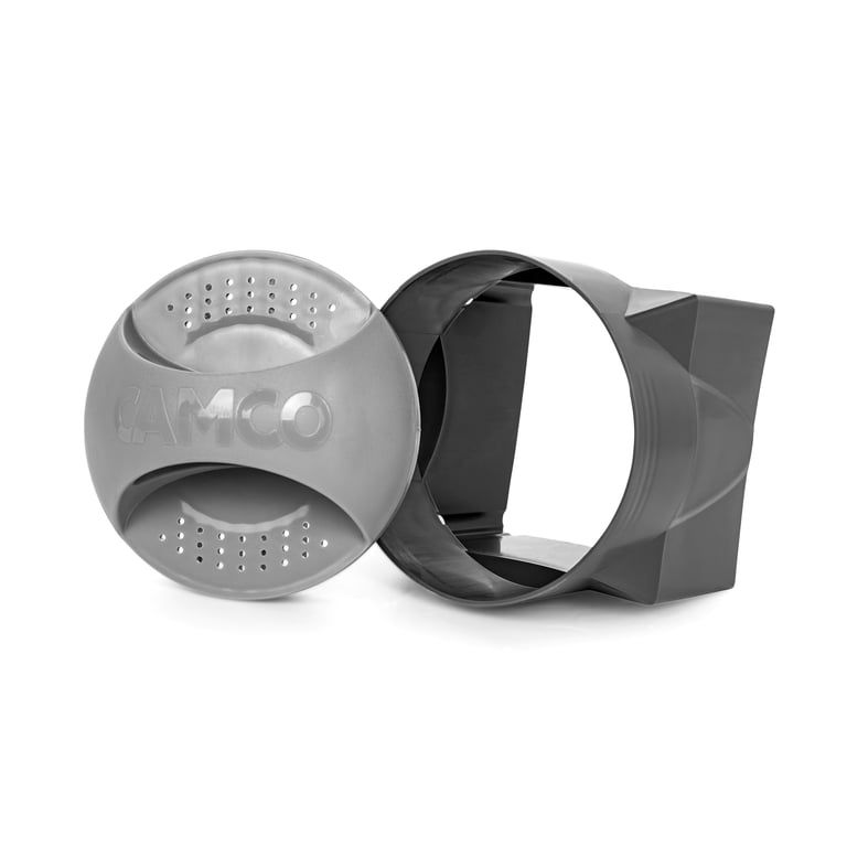 Camco, Magnetic Camper/RV Bumper Cap, 40335, Gray Polypropylene