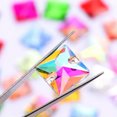 thumbnail image 3 of EOEMY Craft Diy Crystal Sew On Flatback Square Rhinestones Diamante Gem Cut Glass Bead-Clear-25Pcs 12X12mm, 3 of 9