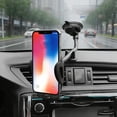 thumbnail image 5 of Linnome Car Suction Cup Phone Holder 64-88mm Adjustable Arm for Truck Bus Windshield Dashboard, 5 of 7