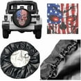 thumbnail image 6 of American Flag Skull Patriotic Spare Tire Cover,Universal Wheel Tire Cover for Trailer, RV, SUV, Truck,Camper and Many Vehicle,Weatherproof Tire Protectors, 6 of 10
