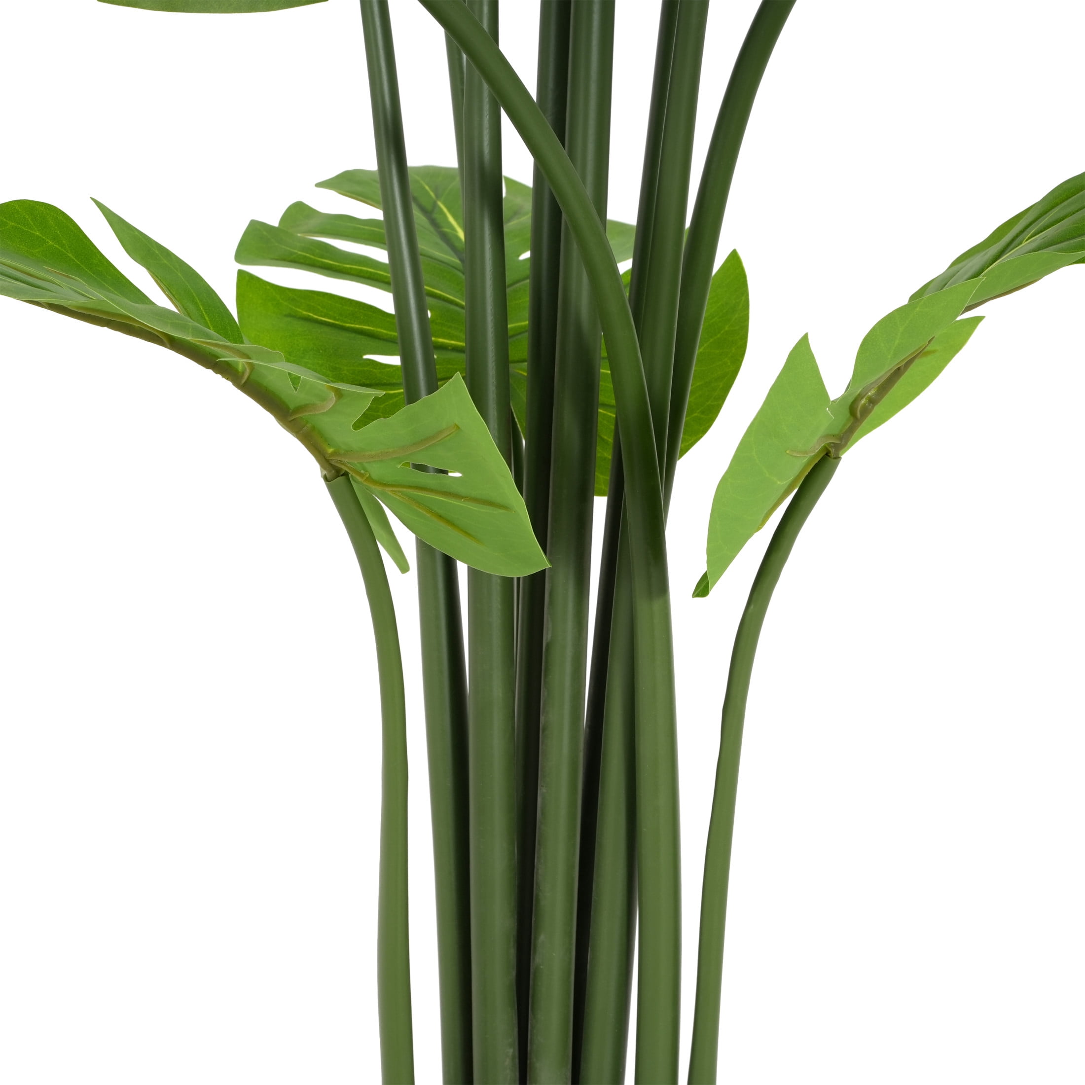 Christopher Knight Home 57" Monstera Deliciosa Plant in Black Plastic Pot, Pre-Potted Faux Greenery Tree for Home Decor
