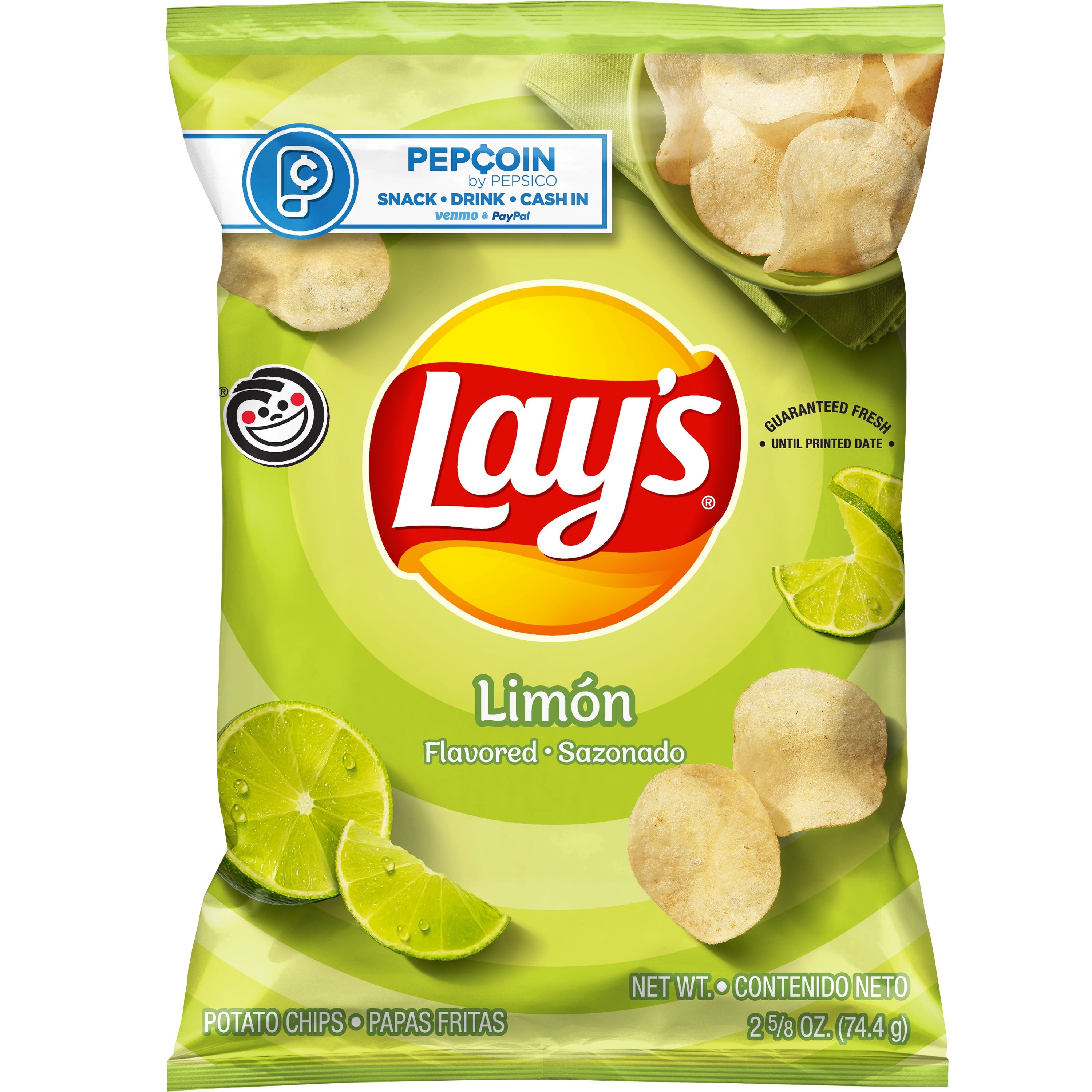 Lay's Limon Flavored Potato Chips, 2.625 oz Bag