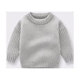 thumbnail image 2 of Mercatoo Toddler Long Sleeve Crew Neck Solid Knit Sweater Winter Clothes for Girls and Boys Baby Tops Toddler Girl Winter Coat, 2 of 4