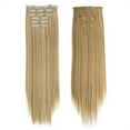 thumbnail image 1 of RKSTN Wigs Human Hair Fashion Hair Long Clip In Hair Extensions Full Straight Wig Glueless Wigs, 1 of 4