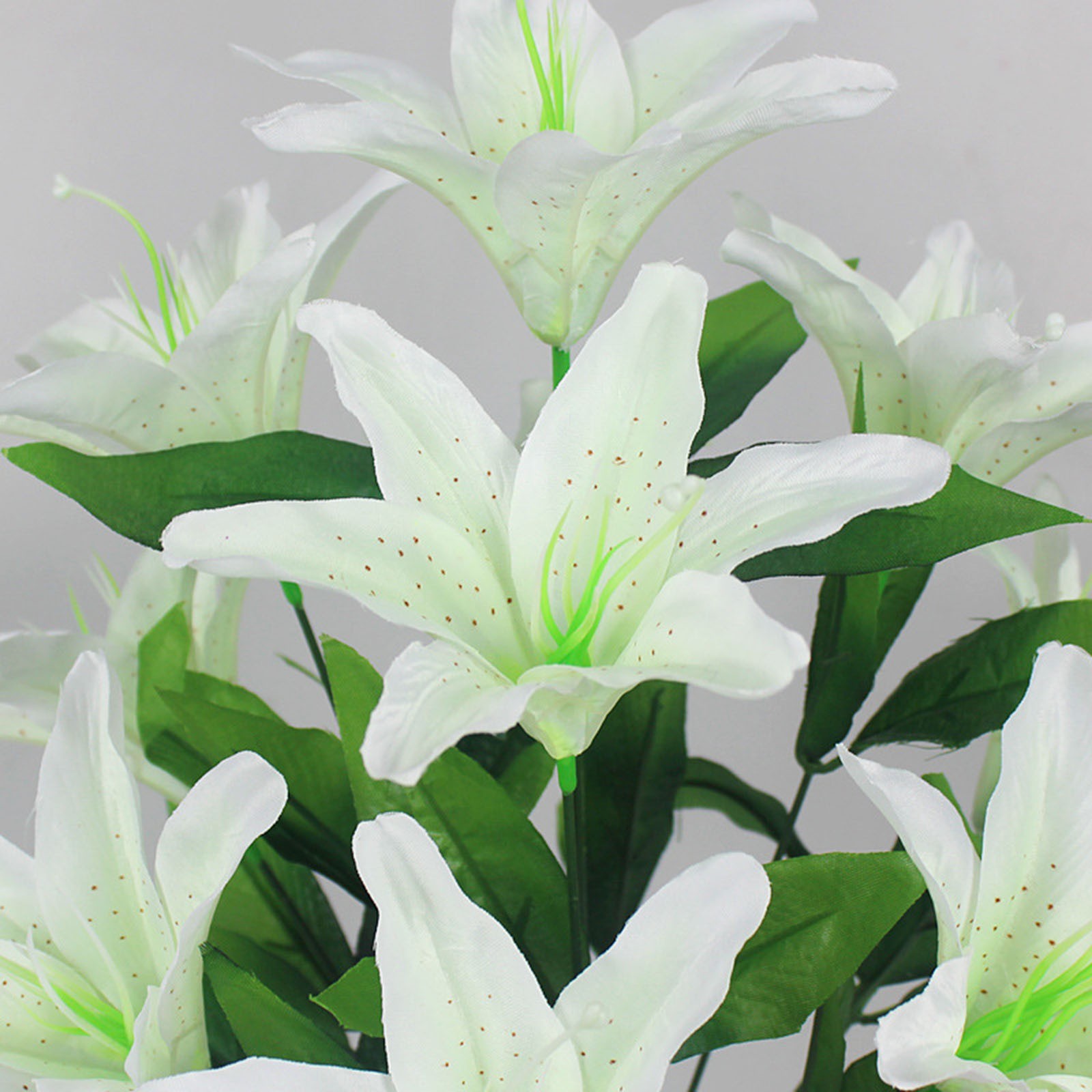 3 Bundles Artificial Lilies, Silk Flowers-Realistic Lily Bouquets for Wedding,Home,Hotel,Garden,Vase Decor- for Indoor & Outdoor Floral Arrangements