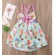 thumbnail image 2 of Toddler Baby Girls Summer Skirt Ice Cream Print Sleeveless Strap Backless Dress, 2 of 4