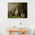 thumbnail image 3 of COMIO Spring Easter Bunny Wall Art Vintage Rabbit Poster Print Rustic French Country Decor Modern Farmhouse Easter Eggs Decoration for Bedroom Living Room Ornament Craft Gift for Women Cottagecore, 3 of 5