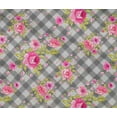 thumbnail image 4 of oneOone Cotton Flex Fabric Leaves & Floral Check Print Fabric BTY 40 Inches Wide, 4 of 4
