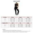 thumbnail image 6 of Workout Outfit for Women 2 Piece Seamless Sport Bra High Waist Yoga Leggings Set for Running Black M, 6 of 6