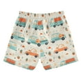 thumbnail image 2 of joogoo Boys Swim Trunks Cartoon Cars Vehicle Beach Board Shorts Drawstring Swimsuit M, 2 of 6