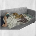 thumbnail image 6 of London Soft Flannel Fleece Throw Blanket, Travel Scenery Famous City England Big Ben Telephone Booth Westminster, Cozy Plush for Indoor and Outdoor Use, 70" x 90", Multicolor, by Ambesonne, 6 of 6