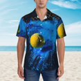 thumbnail image 4 of Daiia Sports Tennis Ball Hawaiian Shirt for Men Gentle Cotton Regular Short Sleeve Casual-XX-Large, 4 of 9