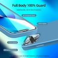 thumbnail image 2 of [5 in 1 Designed for iPhone 13 Case, with 2 Pack Screen Protector + 2 Pack Camera Lens Protector, Liquid Silicone Slim Shockproof Protective Phone Case [Microfiber Lining] 6.1 (Light Blue)…, 2 of 13