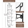 thumbnail image 7 of Sorbus Wine Rack Wall Mounted - Display Wine Bottles, Champagne, Towels in Metal Wall Mount Wine Rack - 6 Level Wall Wine Rack Towel Holder for Organizing Kitchens, Dining Room, Home Bar, Bath Towels, 7 of 7