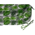 thumbnail image 3 of Vargottam Non Slip DiningChairCushionU-ShapedPrinted Indoor/OutdoorChairPadsHome Decor Reversible & Machine Washable DiningChairPad With String Ties - Set Of 2-Light Gray, Green, 3 of 8