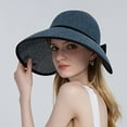 thumbnail image 6 of AWZXDE Women's Outdoor Solid Sun Hat with Back Bow, Finish Casual Cap for Sun Navy,One Size, 6 of 6