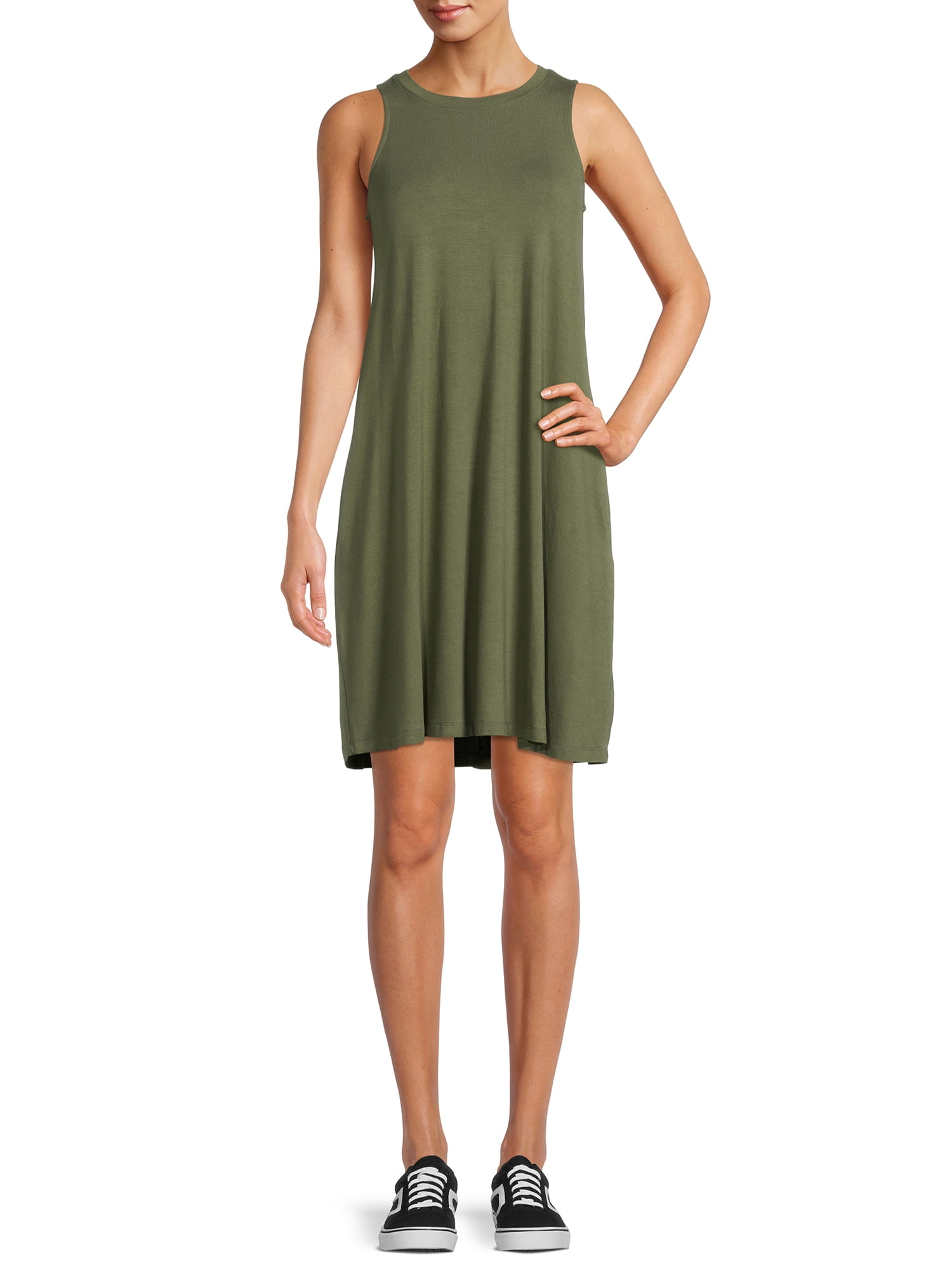 Time and Tru Women's Sleeveless Knit Dress
