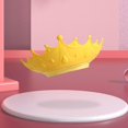 thumbnail image 2 of Crown Soft Plastic Shampoo Hat Waterproof Shower Hat Protection Crown Bath Visor for Toddlers Yellow, 2 of 9