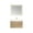 North American Oak, variant on Miseno 703136-NO-WH Palencia 36" Wall Mounted Single Basin Vanity Set - North American Oak