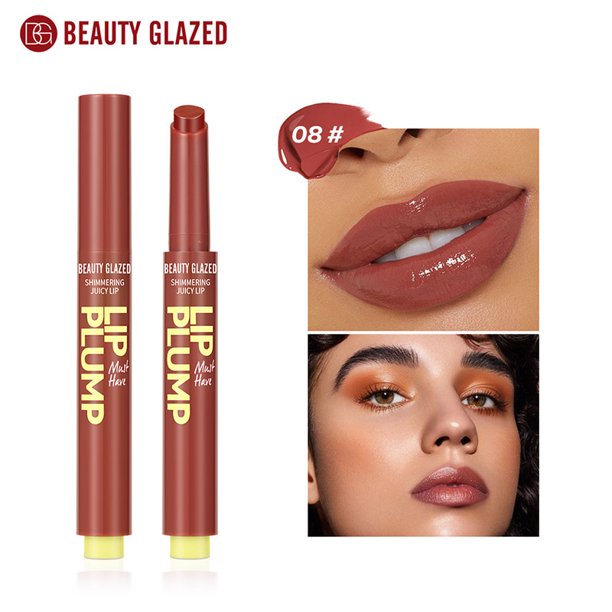 Beauty Glazed-pintalabios hidratante para mujer, lápiz labial sólido, brillante y jugoso, nutritivo, maquillaje de labios, 12 colores, nuevo