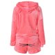 thumbnail image 4 of Gibobby Pijamas mujer calientitas Pijama Conjunto de ropa de dormir Poliéster Con capucha Manga larga Dormitorio Dama(Rojo de la sandía,G), 4 of 5