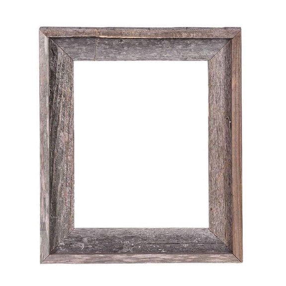 BARNWOODUSA Signature Reclaimed Rustic Barnwood Open Frame - No Glass or Back (8x10)