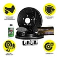 thumbnail image 4 of Hart Brakes Rear Brakes and Rotors Kit |Rear Brake Pads| Brake Rotors and Pads| Semi Metallic Brake Pads and Rotors| Hardware Kit - BHC1.80074.43, 4 of 7