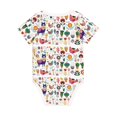thumbnail image 6 of Sigee Alpaca Flower for Baby Unisex Baby Cotton Short-Sleeve Bodysuits Soft Cotton, Breathable-3 Months, 6 of 7
