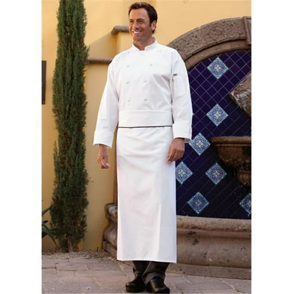 Executive Bistro Chef Apron in White Piping