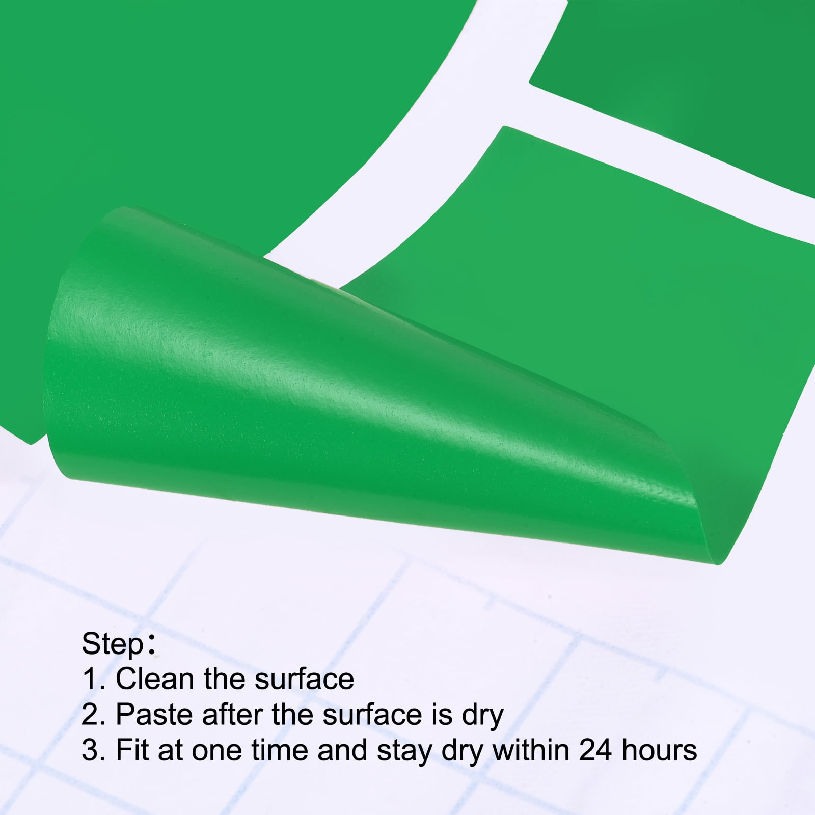 Unique Bargains Footprint Sticker Floor Decal Sign for Class Green 6x2.5"