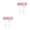 thumbnail image 3 of Decodeary Ceinture Large pour Femmes sous-Poitrine Cosplay Nœud Papillon Taille Haute Extensible Rose Type C 2Set, 3 of 6