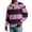 Pink #3, variant on LNZGNM Mens Long Sleeve Polo Shirts Plus Size Color Block Button Down Shirt Lightweight Lapel Golf Shirt Loose Casual Workout Pullover,Pink 4XL