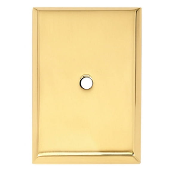 Alno A610-14-PB 1 1/4 Inch Rectangle Backplate Polished Brass