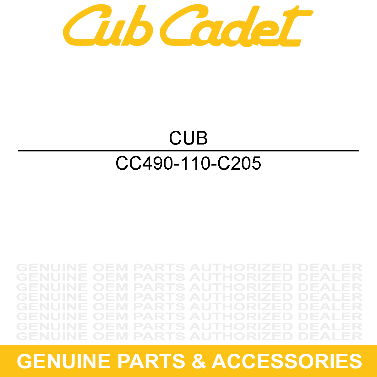 CUB CADET 490-110-C205 Xtreme Blade Set S Center 54" Deck RZT Mowers Tractors
