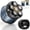 Blue-gray-, variant on Magnetic 6D Rotary Shaver | Rechargeable Clipper for Bald Heads, Facial Beard Trimmer, IPX7 Waterproof, Quiet Motor, Magnetic Blade Hair Clipper Set | Ideal Gift for Boyfriend, Father's Day Gift