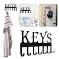 thumbnail image 2 of Under 10 Hooks Wrought Key Hook Wall Rack Wall Storage with Hooks, 2 of 8