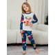 thumbnail image 4 of Pijamas familiares a juego de Navidad 2025, pijamas con estampado Merry Dear, conjunto de ropa para adultos y niños, mono de bebé + ropa para perros, 4 of 5