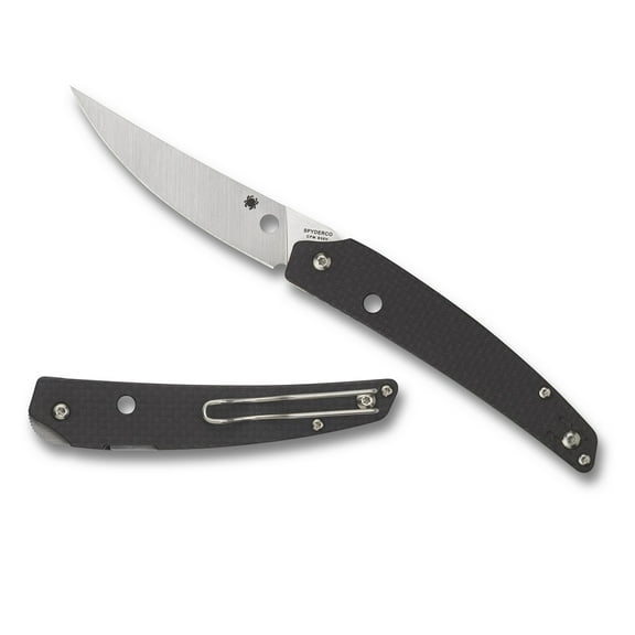 Spyderco Ikuchi Folder 3.26 in Blade Carbon Fiber-G10 Handle