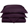 thumbnail image 1 of Coton Riche 800 Fil Massif Housse de Couette Ensemble Plein/queen-Plum, 1 of 1