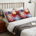 thumbnail image 5 of Bingfone Body Pillow Cover Long Pillow Case with Zipper Decorative Bedding Pillowcase 20"x54" Soft Cushion Pillow Case for Bedroom-Hawaiian Style, 5 of 6