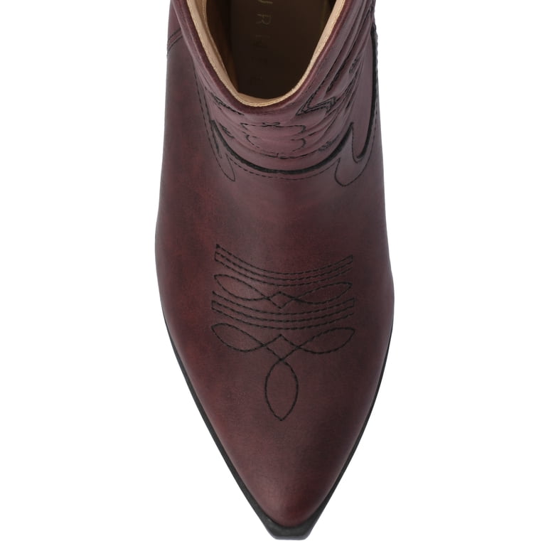 Journee Womens Chantry Pointed Toe Pull On Western Boots  display picture 2