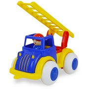 International Playthings Midi Chubbies 8" Fire Truck, Blue