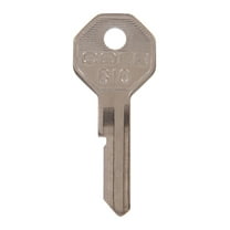 Hillman 5936752 Automotive Universal Key Blank for Single Sided for GM - Case of 10, Silver