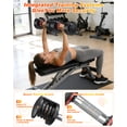 thumbnail image 2 of GIKPAL 50lbs(25lb*2) Adjustable Dumbbells,Quick Select 5-25lbs set of 2 Adjustable Free Weights Plates with Rack for Women and Men for Home Gym Full Body Workout Fitness, 2 of 9