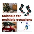 thumbnail image 5 of Womens 2 Pairs Xmas Socks Crew Socks Cotton Knit Christmas Gift Socks Moisture Wicking, 5 of 5