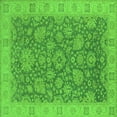 thumbnail image 1 of Ahgly Company Indoor Square Oriental Green Industrial Area Rugs, 4' Square, 1 of 4