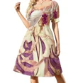 thumbnail image 1 of Vestido de manga corta Takashi, elegante vestido de fiesta de noche, de lujo, para celebridades, elegante, chic, para bodas y noches., 1 of 8