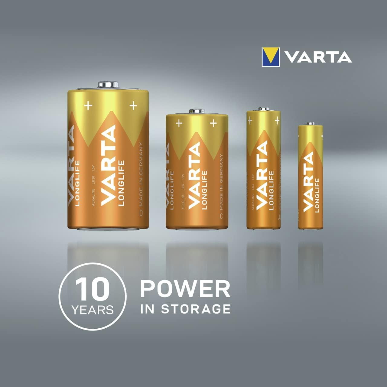 VARTA Longlife AA Mignon LR06 Alkaline Batteries (24-pack)  Made in Germany  ideal for remote