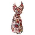 thumbnail image 4 of Wrapables® Lightweight Forest Animal Infinity Scarf, Fox, Owl, Moose Print Scarf, Owl Pink, 4 of 5